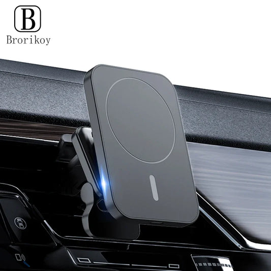15W Fast Magnetic Wireless Charger Car Air Vent Phone Holder Mount